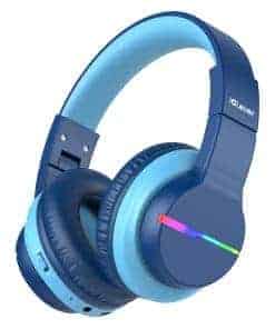 Audífonos inalámbricos para niños iClever BTH12, luces LED