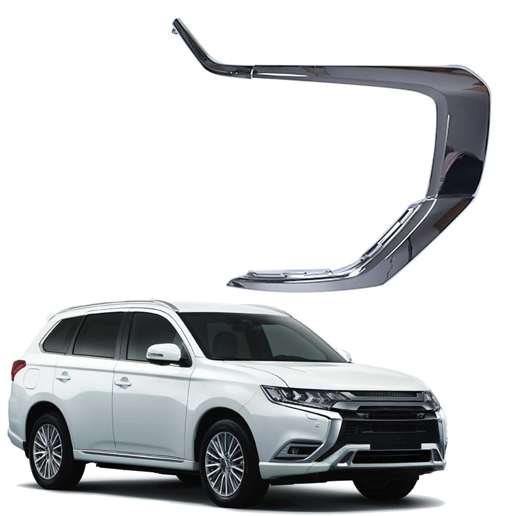 Conjunto de molduras de cromo para parachoques delantero de