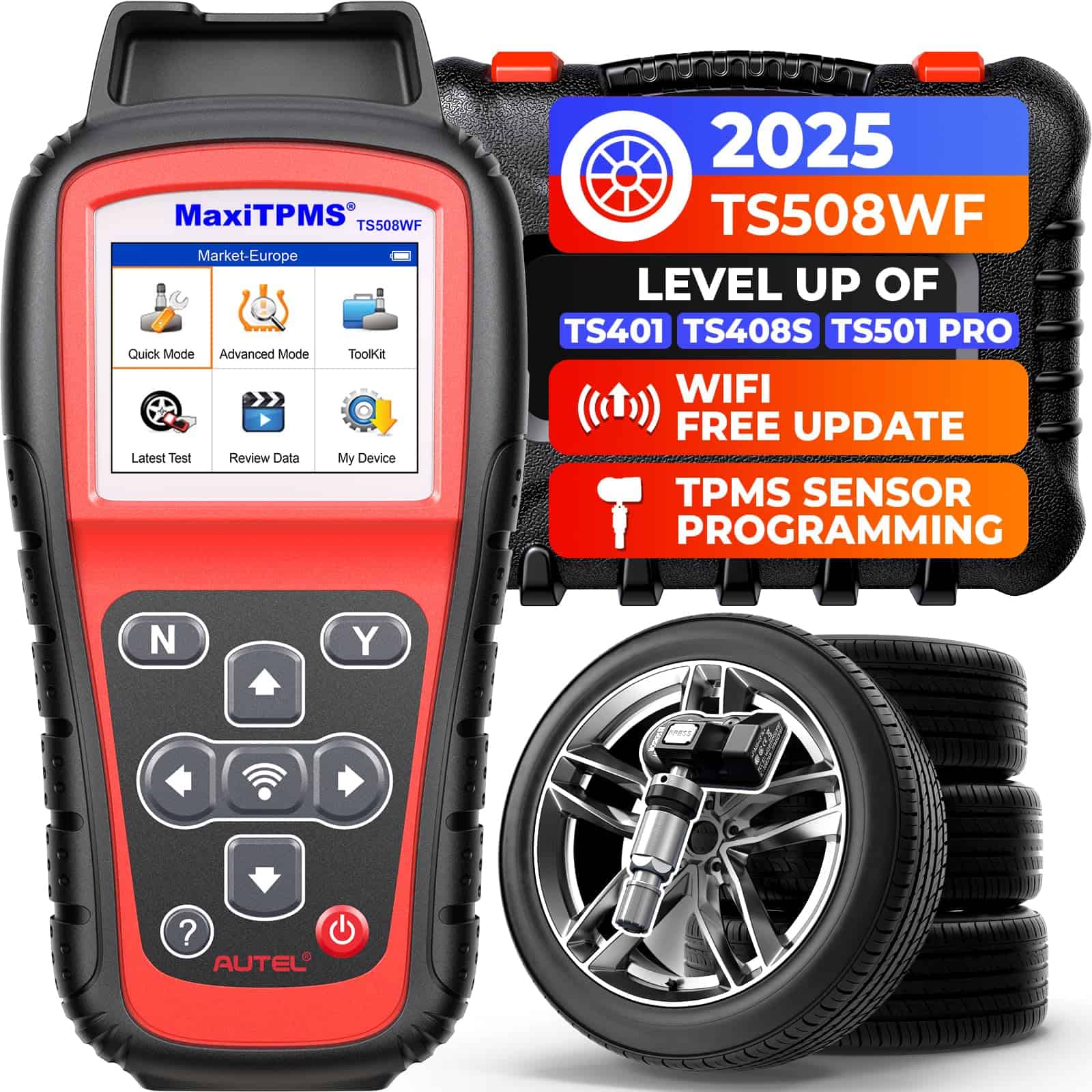 Herramienta de programación de TPMS Autel -digos DTC