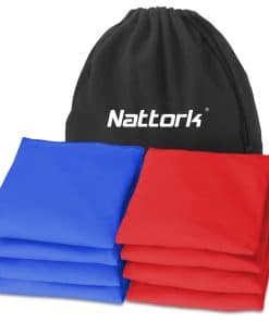 Juego de Bolsas de Maíz Nattork Set de 8 - -Rojo y Azul