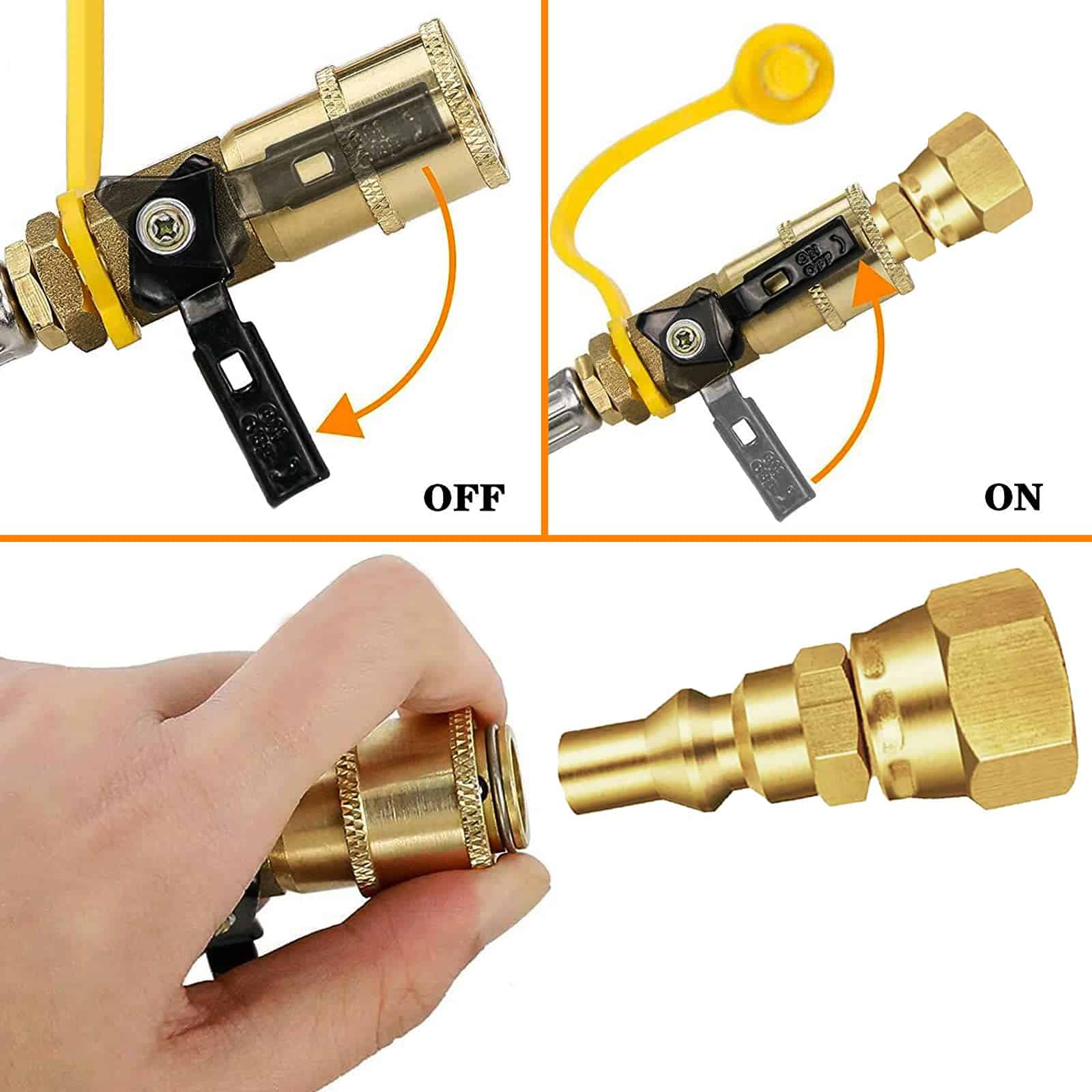 Manguera de Propano MCAMPAS de 8 pies con Regulador, - Imagen 7