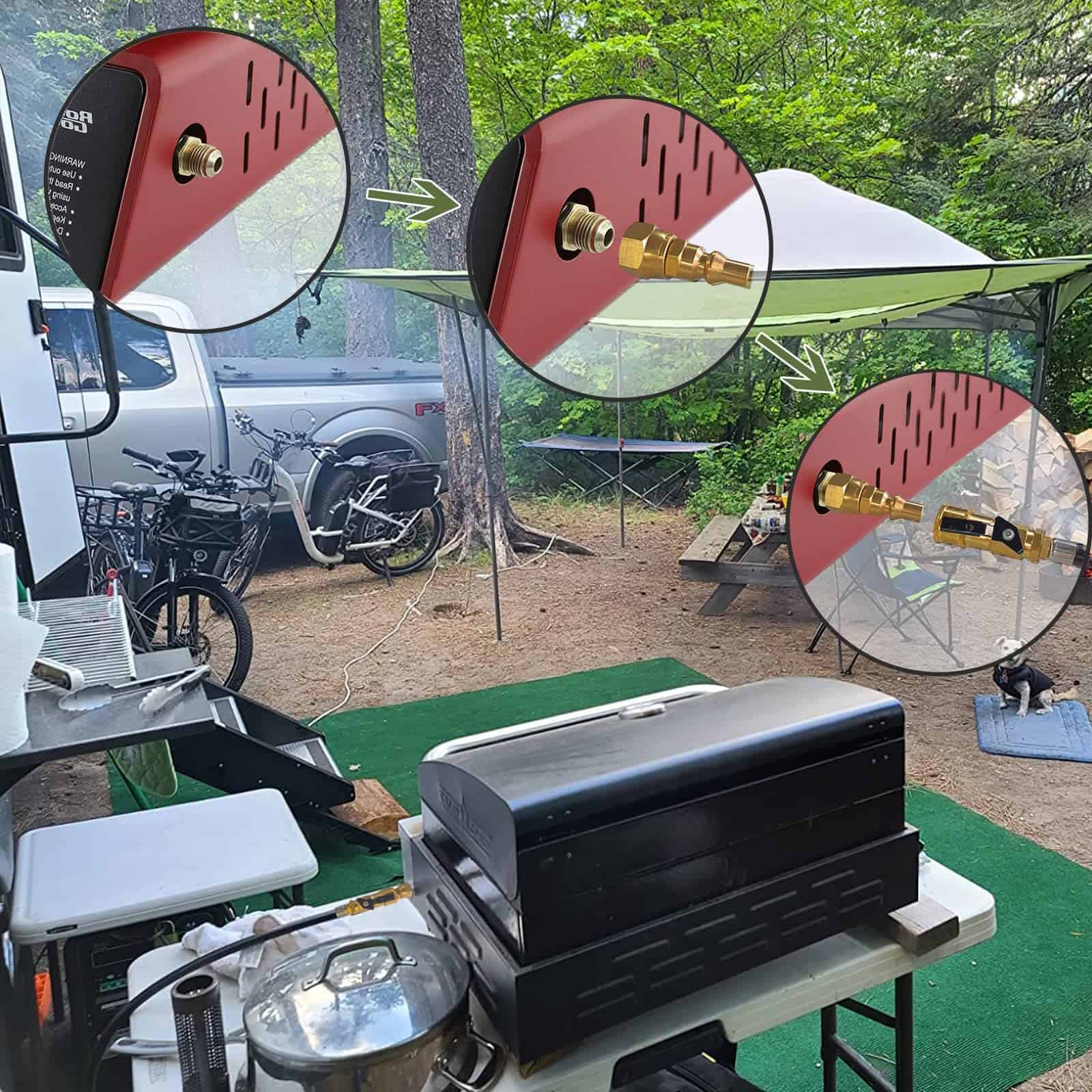 Manguera de Propano MCAMPAS de 8 pies con Regulador, - Imagen 6