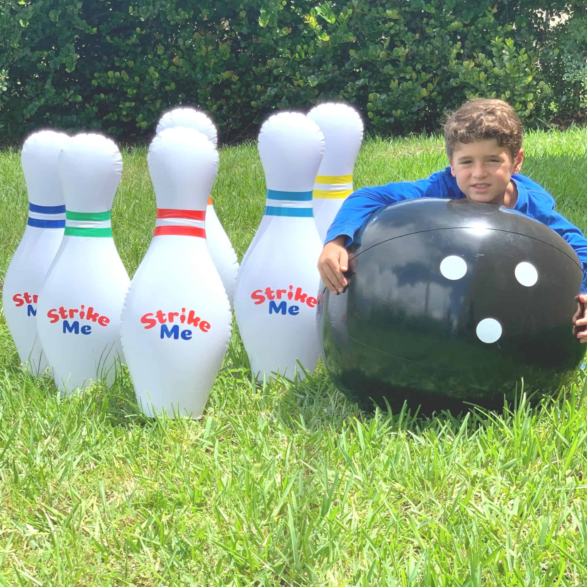Juego de Bolos Inflable Gigante para Niños - 6 bolos