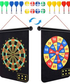 Tablero de dardos magnético para niños y adultos con 12