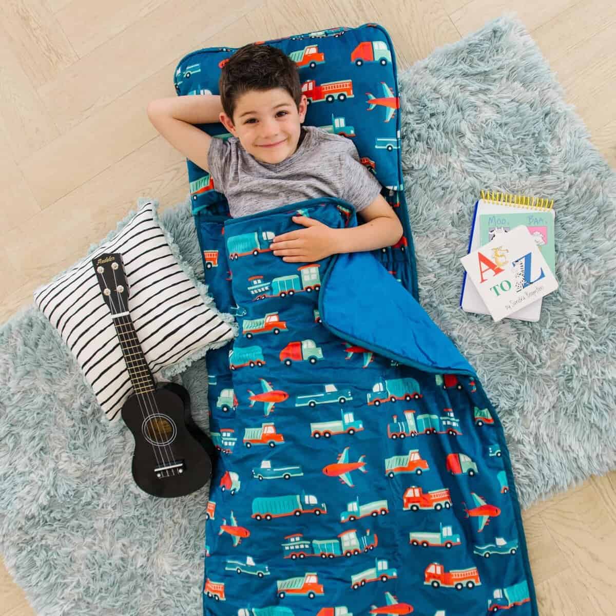 Wildkin Kids Plush Nap Mat - Suave, Acogedor, -ransporte - Imagen 3