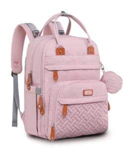 Mochila de pañales BabbleRoo - Bolso de Viaje -Rosa
