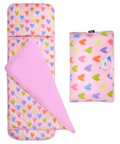 Wildkin Kids Plush Nap Mat - Suave, Acogedor, -Pink Hearts