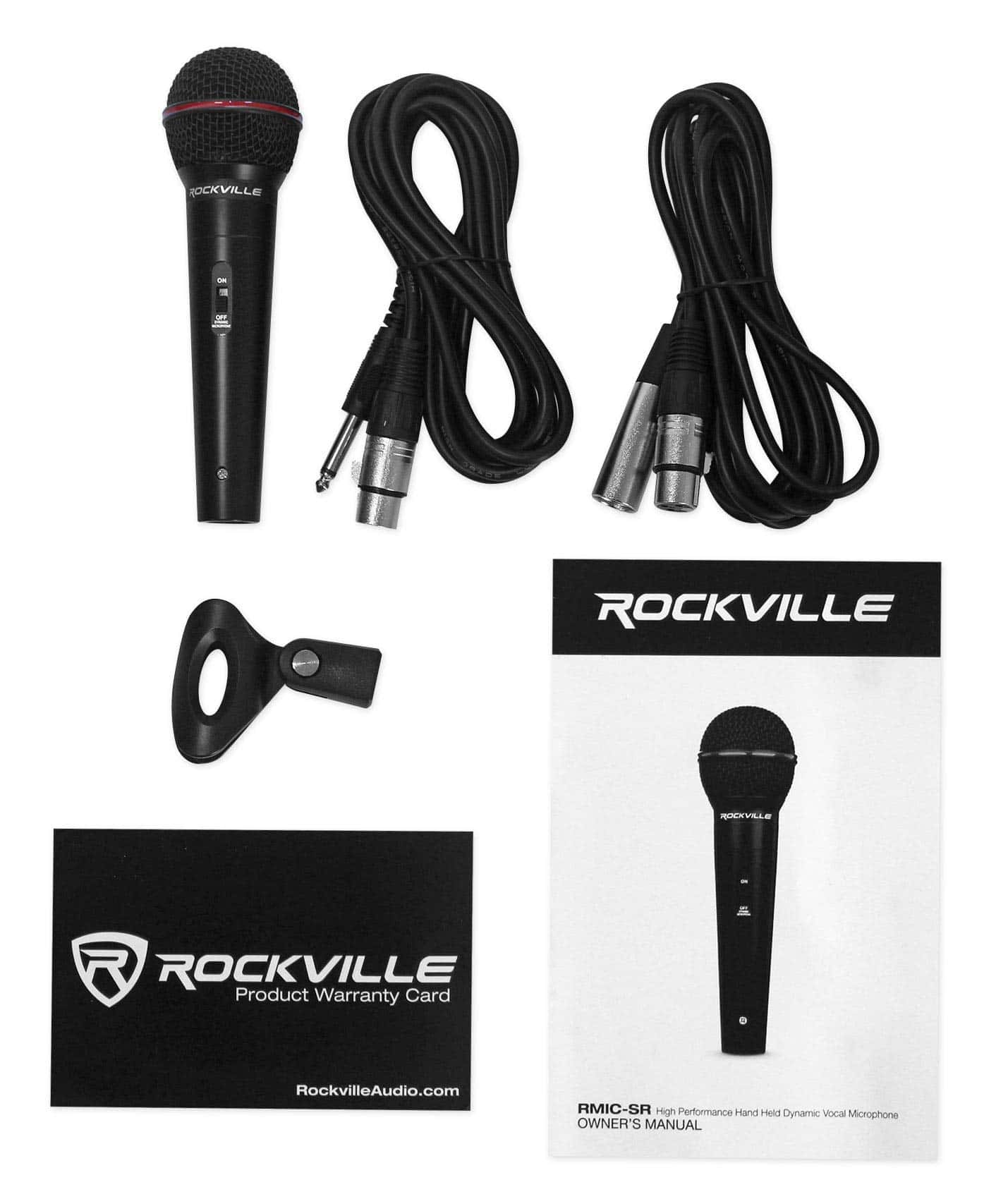 Micrófono dinámico de mano Rockville RMIC-SR 600 Ohms, - Imagen 7