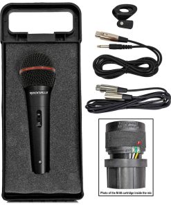 Micrófono dinámico de mano Rockville RMIC-SR 600 Ohms,