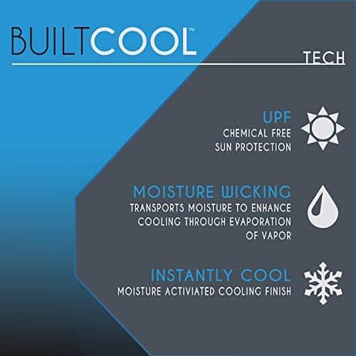 Toalla refrigerante para adultos BUILTCOOL -Blanco, Azul Rea - Imagen 8