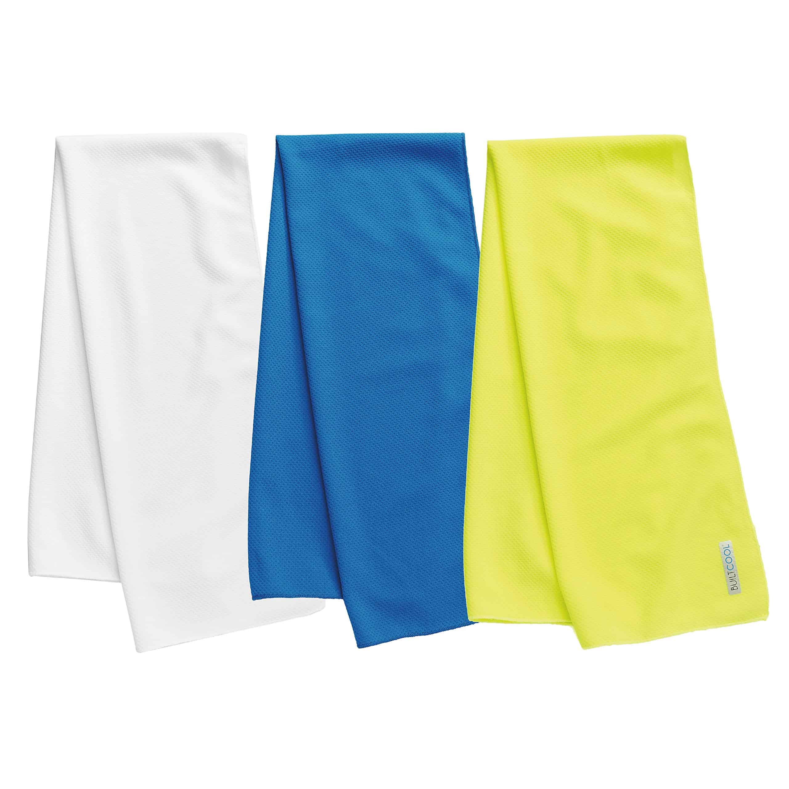 Toalla refrigerante para adultos BUILTCOOL -Blanco, Azul Rea