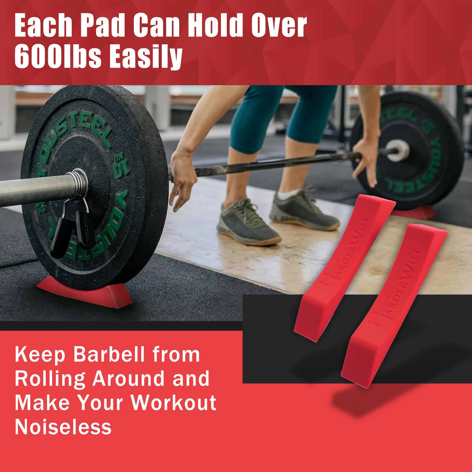 HarderWill Deadlift Jack Alternative (1 -Rojo Granate - Imagen 3