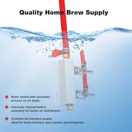 FERRODAY 2 Way Gas Manifold 5/16" Barbed Integrated Check - Imagen 7