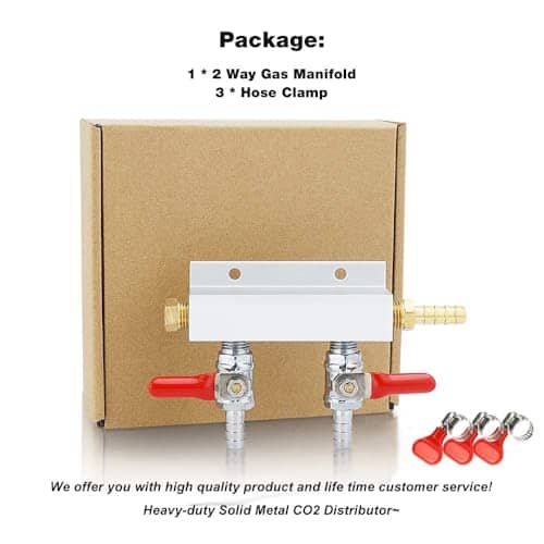 FERRODAY 2 Way Gas Manifold 5/16" Barbed Integrated Check - Imagen 9