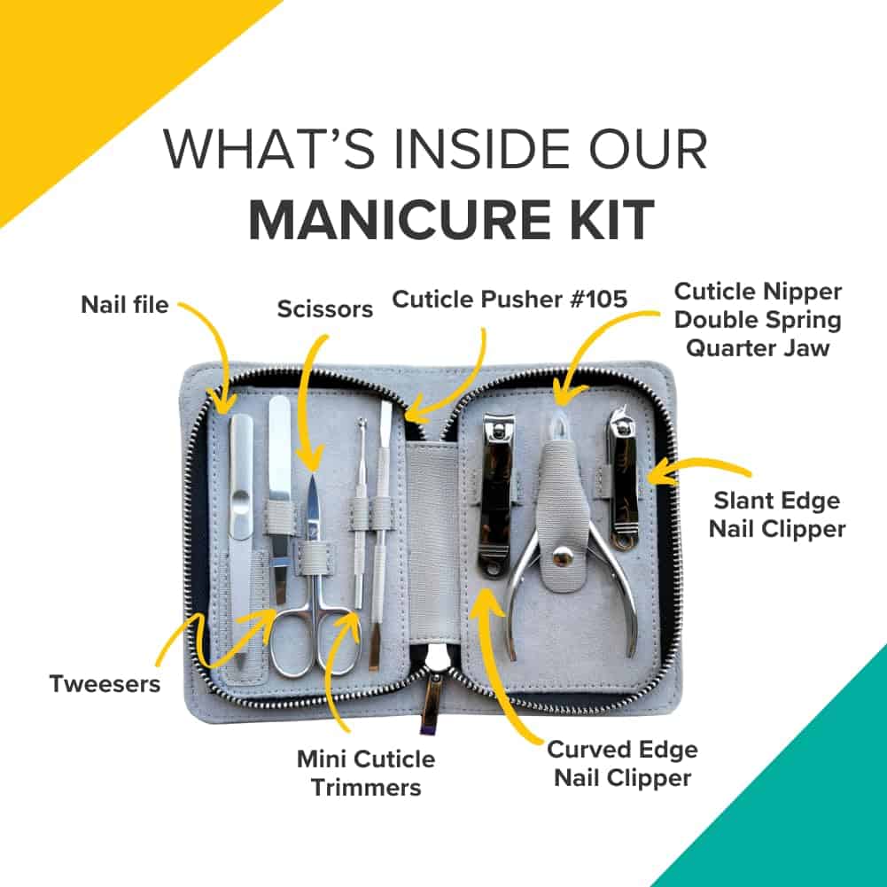 Kit de Manicura Rui Smiths Pro de Acero Inoxidable de 8 - Imagen 4