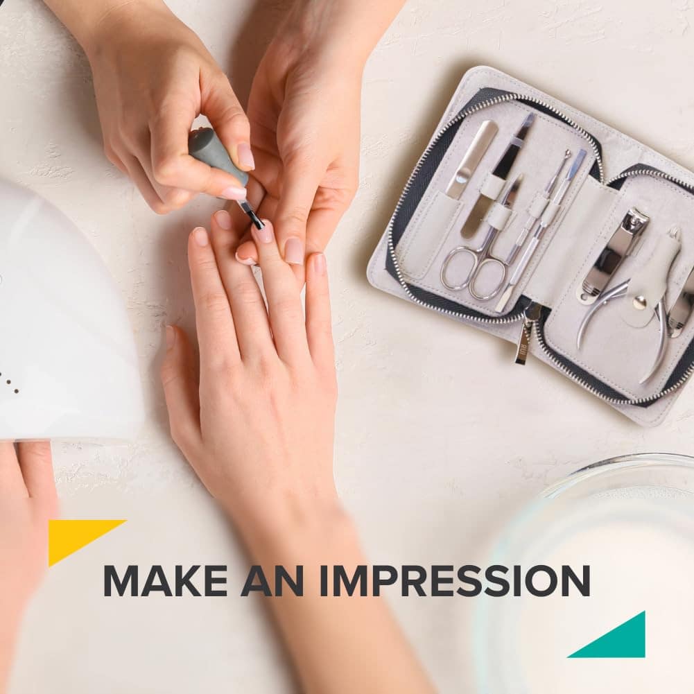 Kit de Manicura Rui Smiths Pro de Acero Inoxidable de 8 - Imagen 9