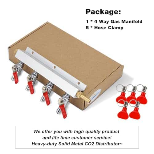 Ferroday 4 Way Gas Manifold 5/16" Barbed Integrated Check - Imagen 9
