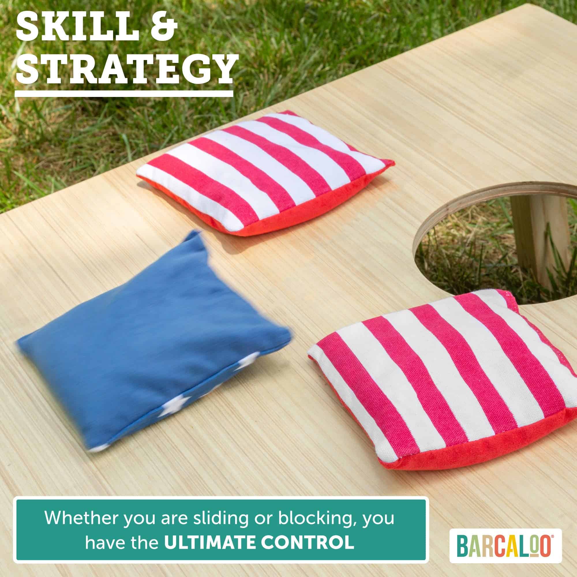 Barcaloo Pro Cornhole Bags - Set de 8 Bolsas de Maíz de - Imagen 5