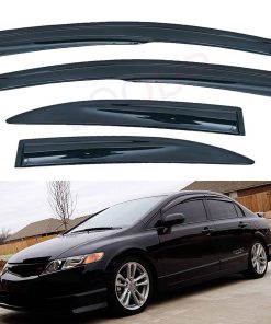 LQQDP Set de 4 viseras para ventanas exteriores de acrílico