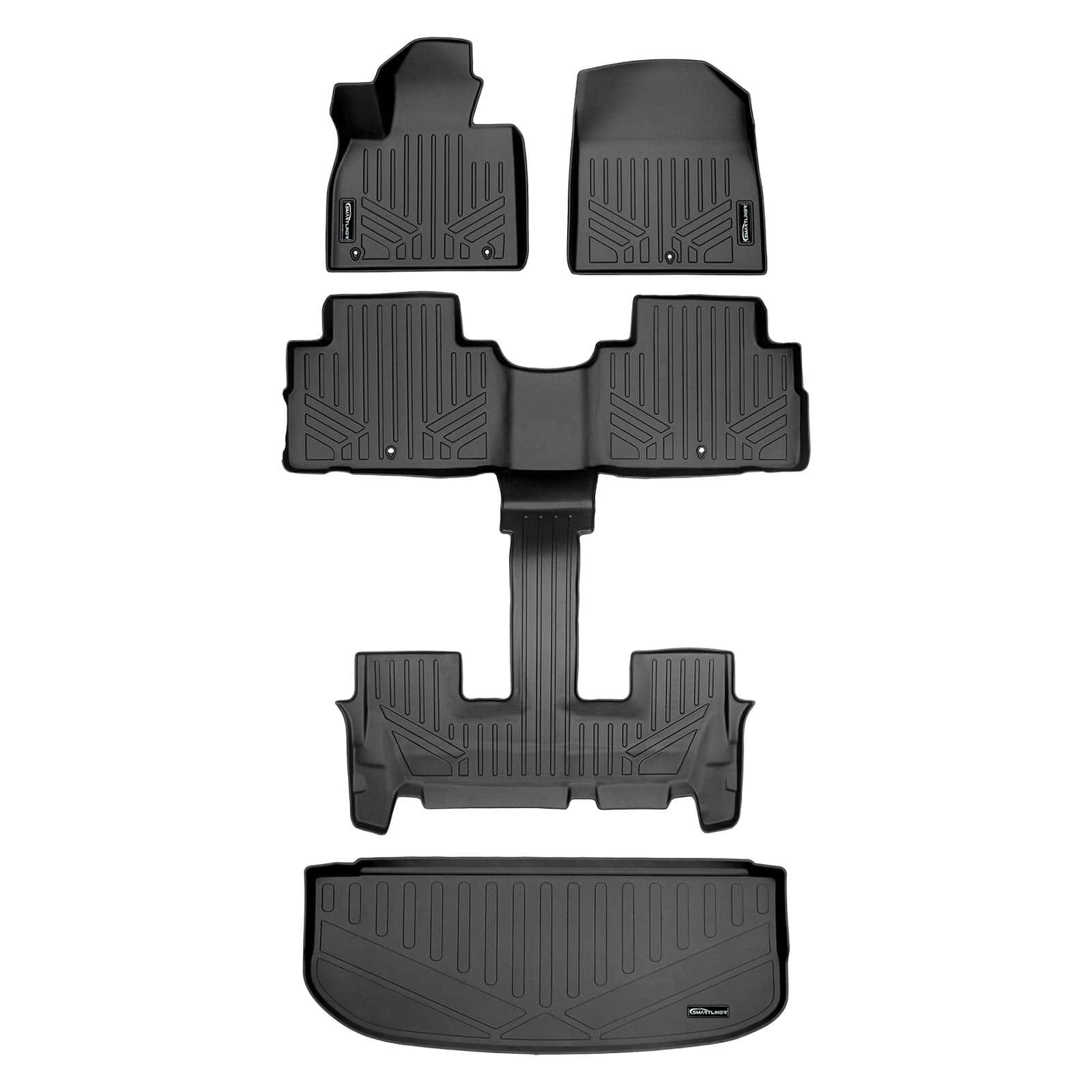 Juego de Tapetes para piso de 2 filas y Protector de carga