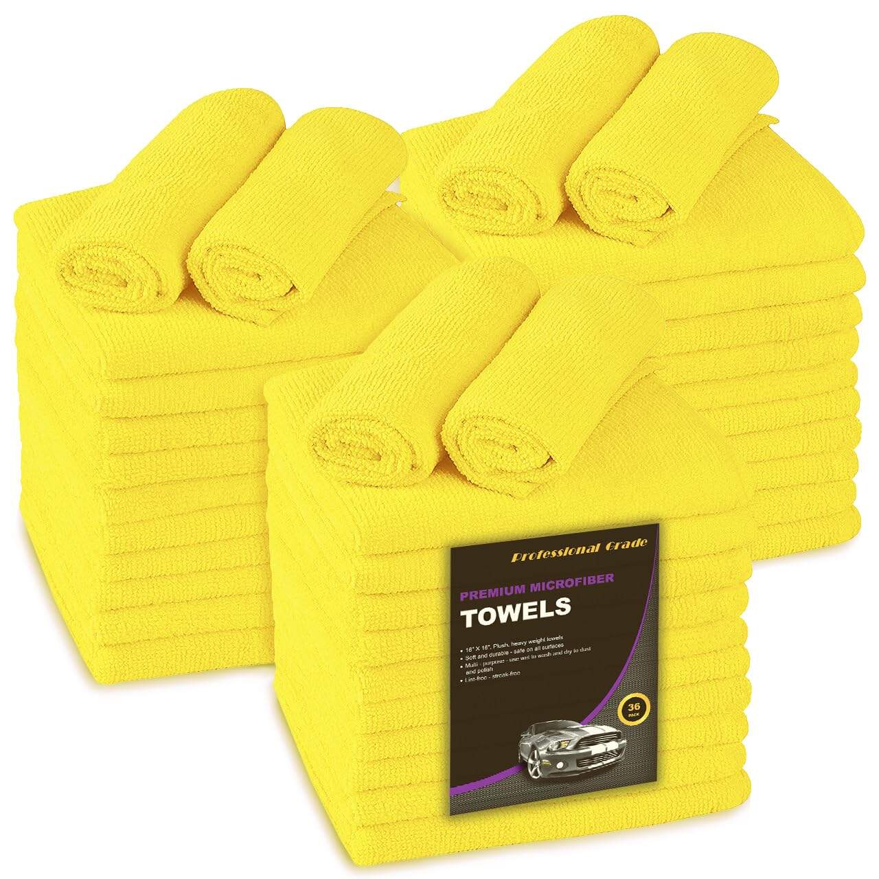 Paquete de 36 Toallas de Microfibra Blue Horizon, Toalla de