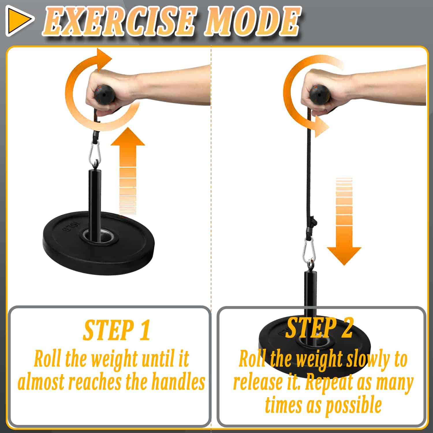 Rueda para antebrazo con asa antideslizante - Entrenador de - Imagen 4