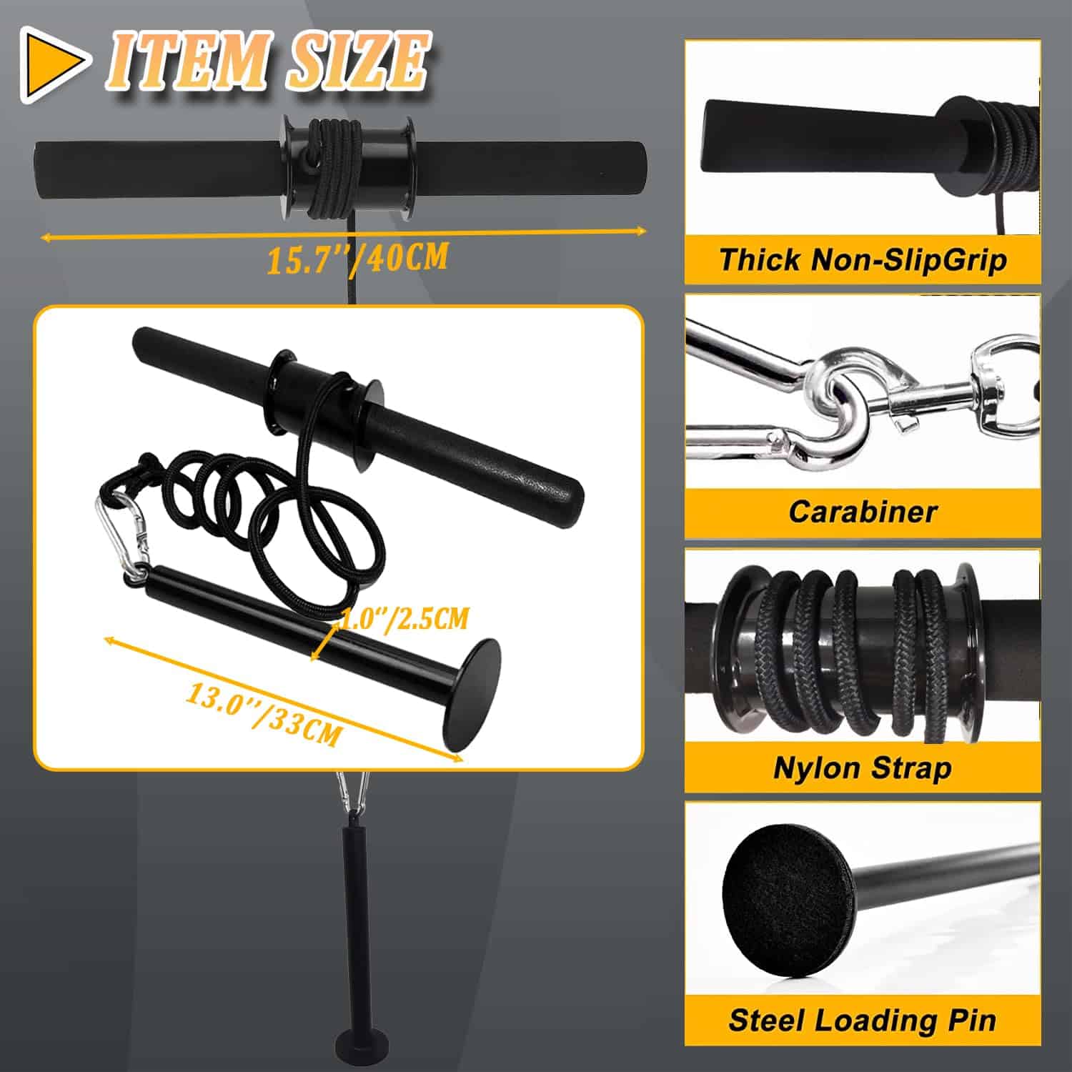 Rueda para antebrazo con asa antideslizante - Entrenador de - Imagen 3