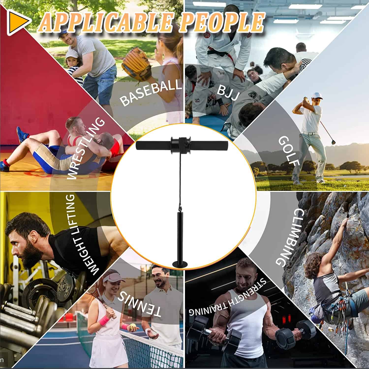 Rueda para antebrazo con asa antideslizante - Entrenador de - Imagen 8