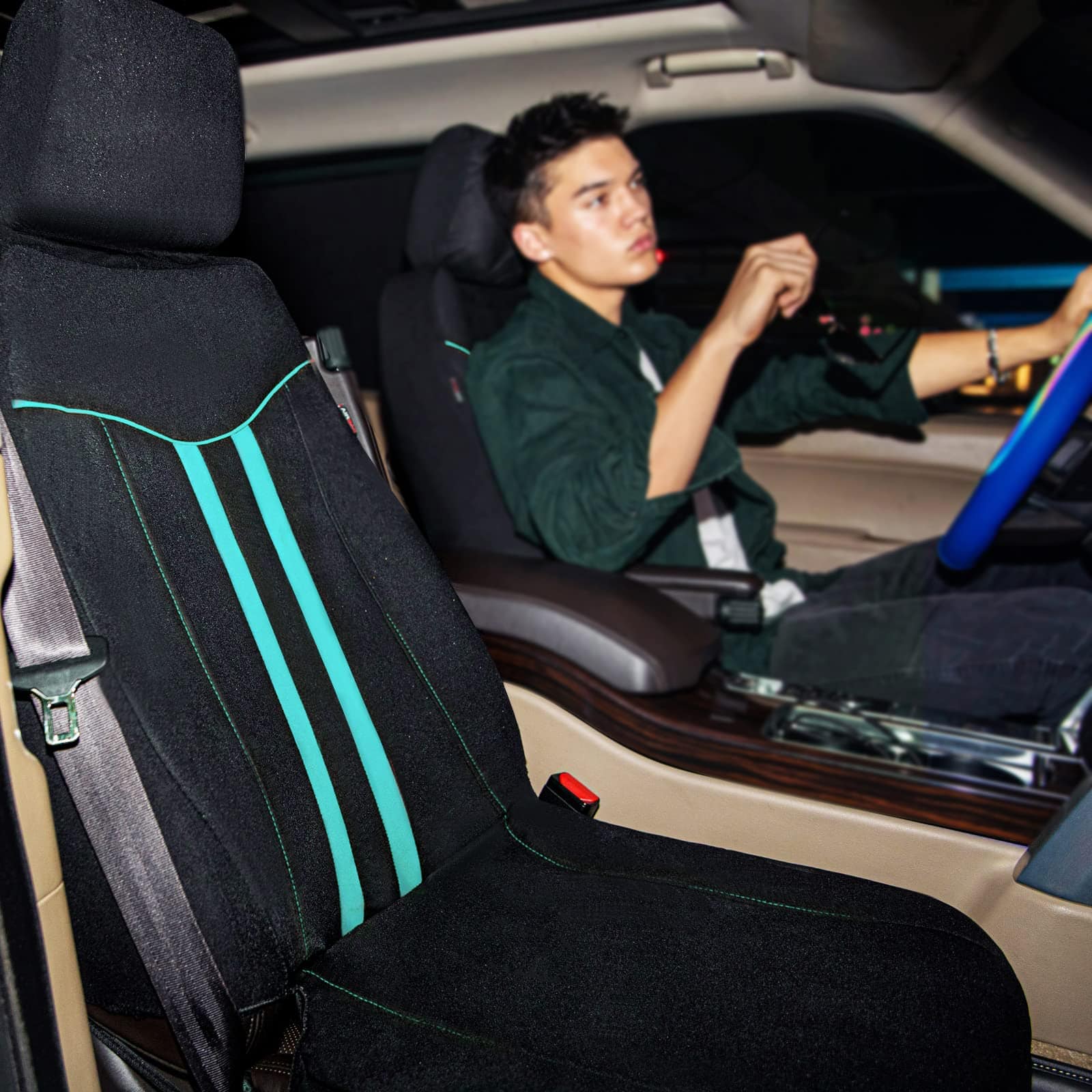 CAR-GRAND Funda de Asiento de Poliéster Universal, - Imagen 6