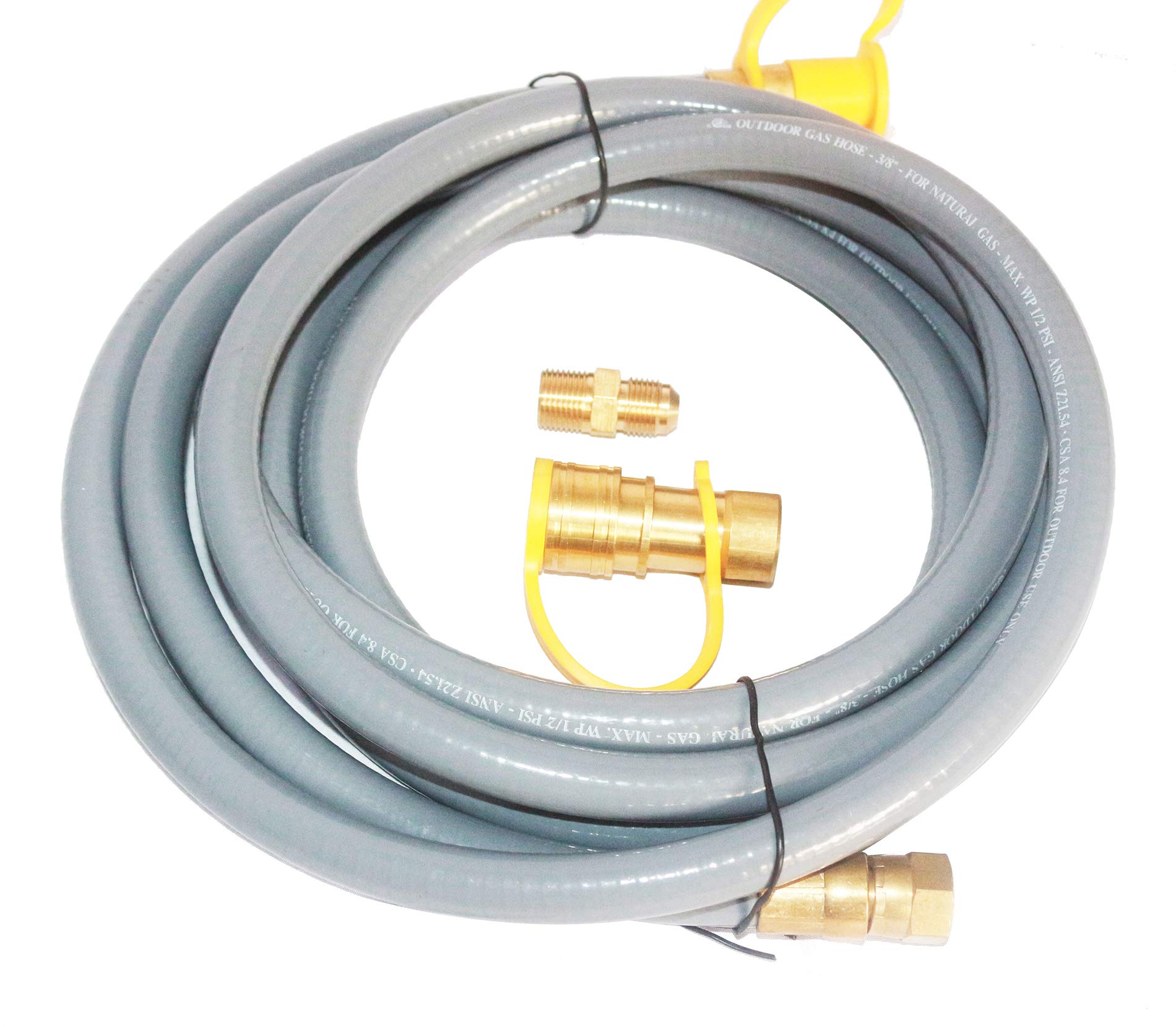 12 Pies Manguera de Gas Propano/Natural de 3/8 ID con 3/8" - Imagen 5