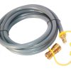 12 Pies Manguera de Gas Propano/Natural de 3/8 ID con 3/8"