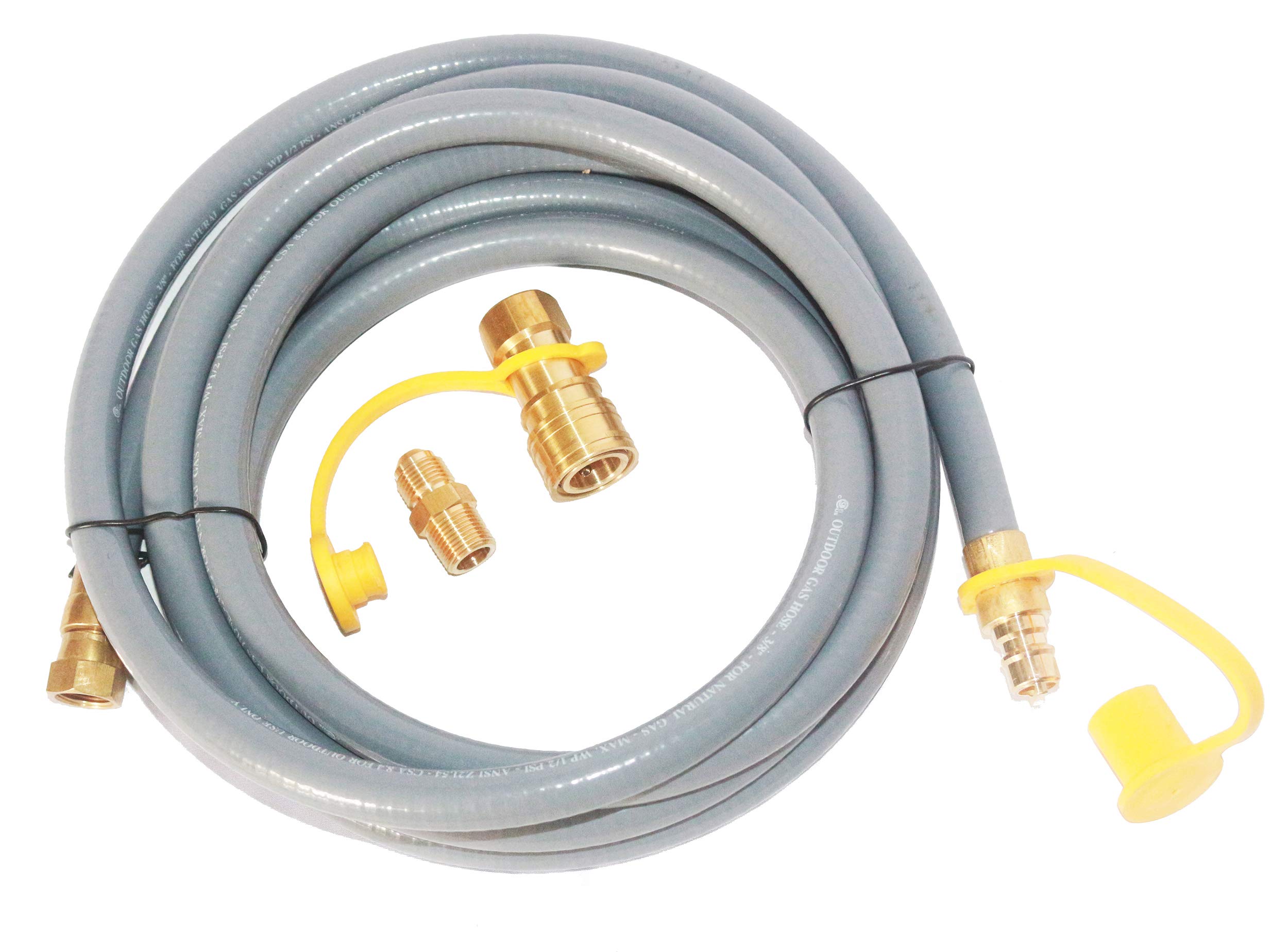 12 Pies Manguera de Gas Propano/Natural de 3/8 ID con 3/8" - Imagen 3