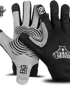 Guantes de levantamiento de pesas Bear Grips -Negro