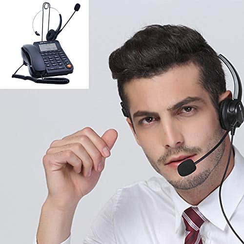 Teléfono de oficina con auricular JeKaVis J-P17 Teléfono de - Imagen 7