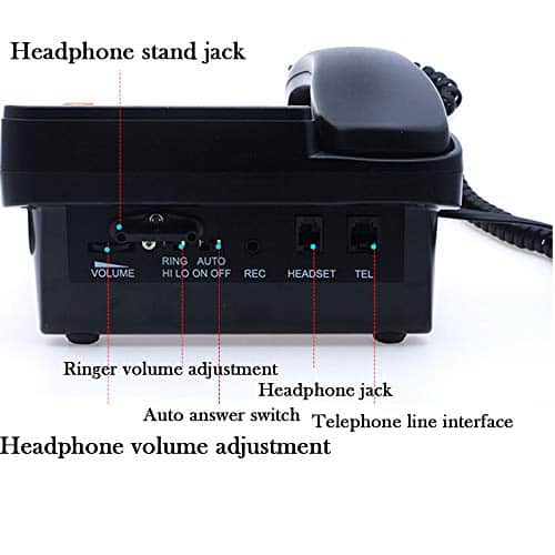 Teléfono de oficina con auricular JeKaVis J-P17 Teléfono de - Imagen 4