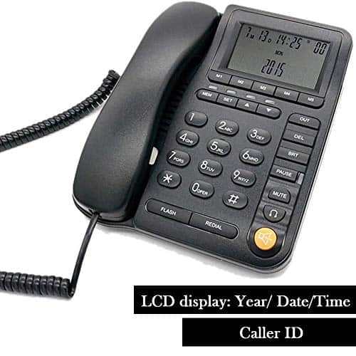 Teléfono de oficina con auricular JeKaVis J-P17 Teléfono de - Imagen 5