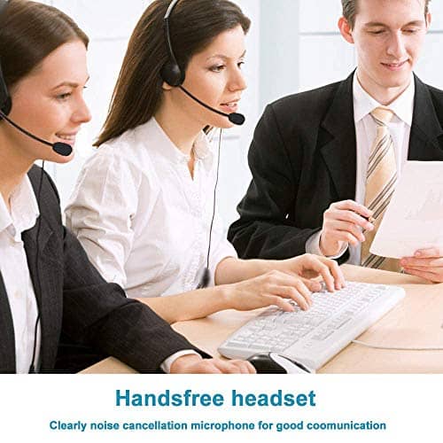 Teléfono de oficina con auricular JeKaVis J-P17 Teléfono de - Imagen 8