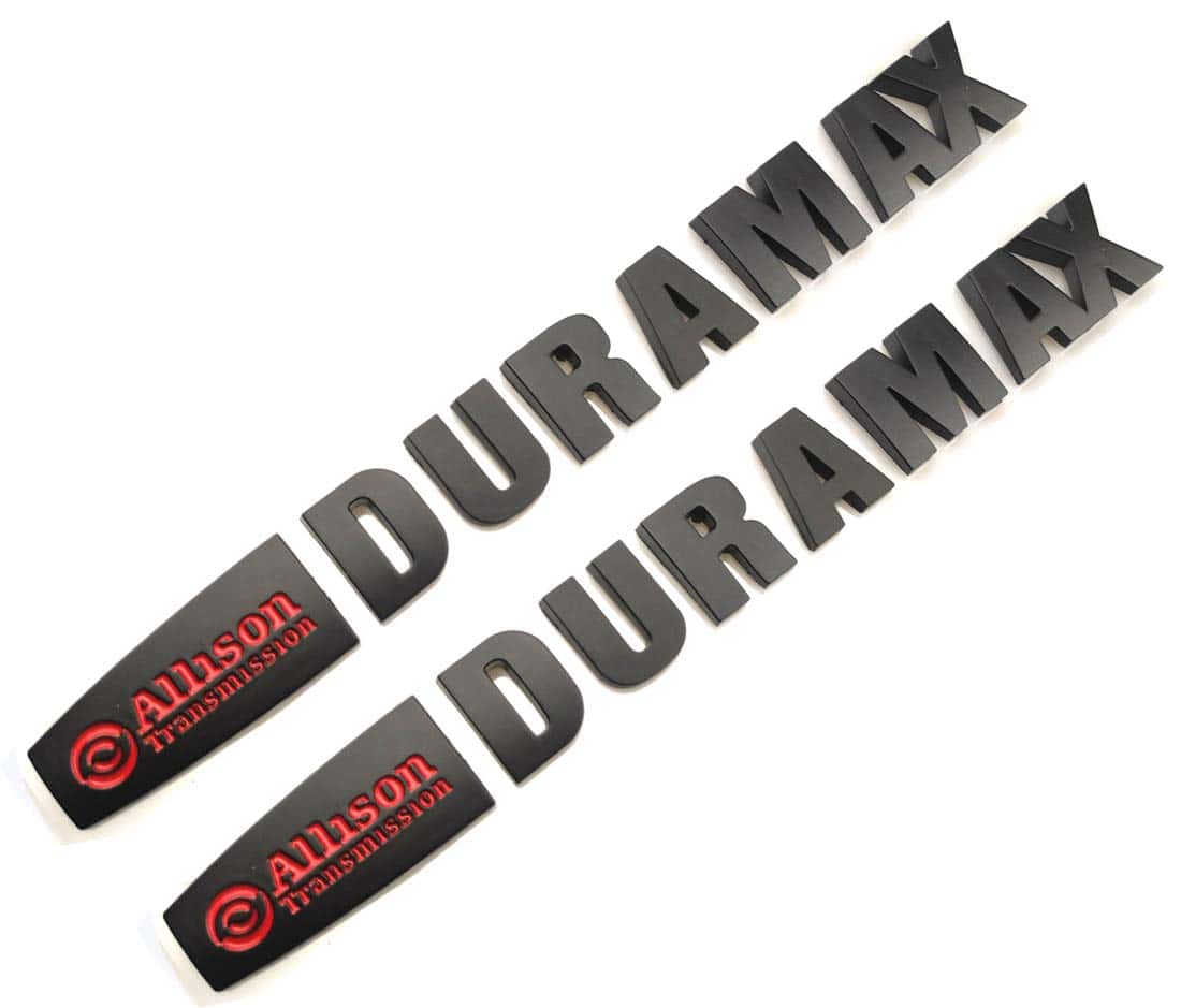 2pcs Emblemas de Insignias Allison Duramax Compatible con