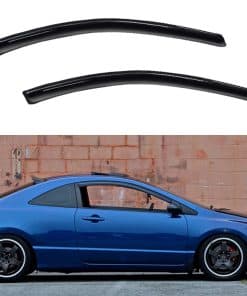 LQQDP 2pcs Front Doors JDM Visera de ventanas de humo para