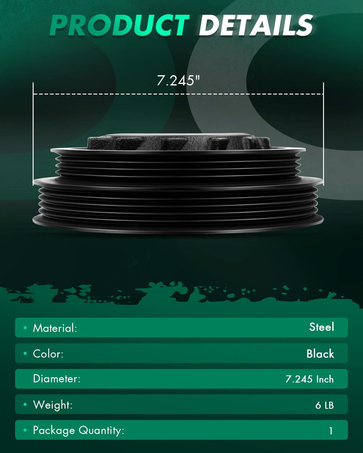 Balancín Armónico del Motor SCITOO Para Hyundai 1999-2005, - Imagen 4