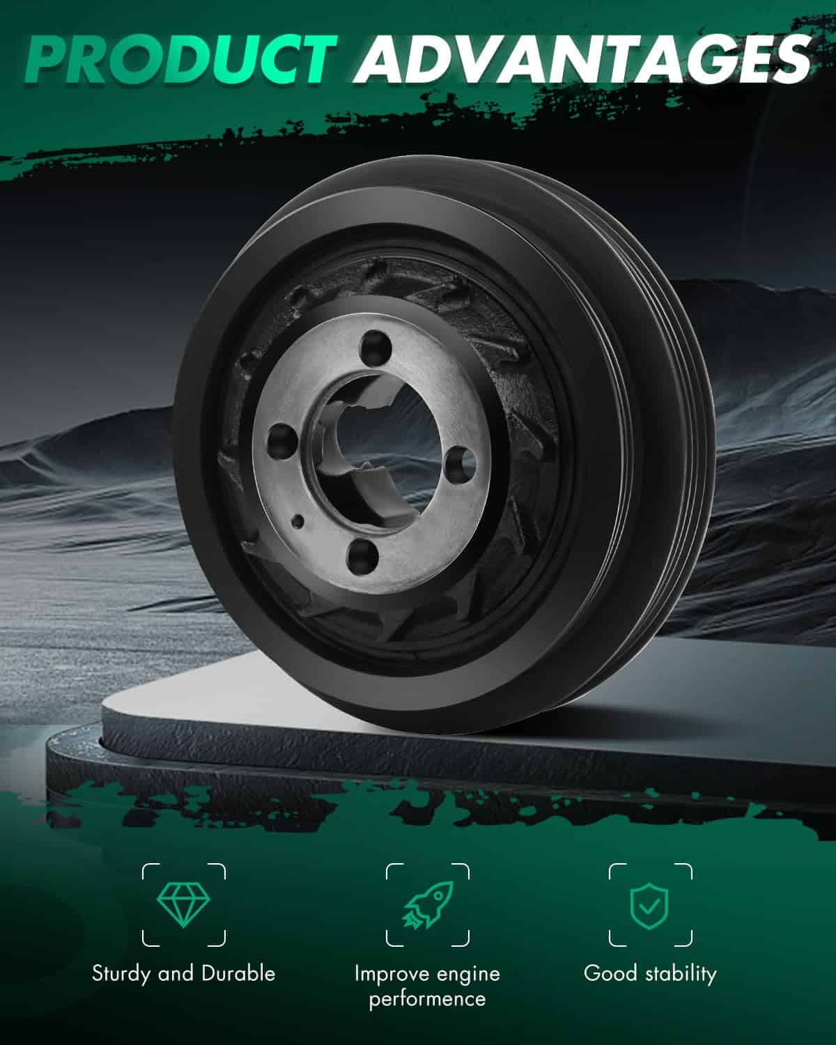 Balancín Armónico del Motor SCITOO Para Hyundai 1999-2005, - Imagen 6