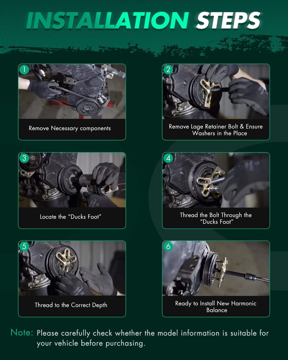 Balancín Armónico del Motor SCITOO Para Hyundai 1999-2005, - Imagen 8