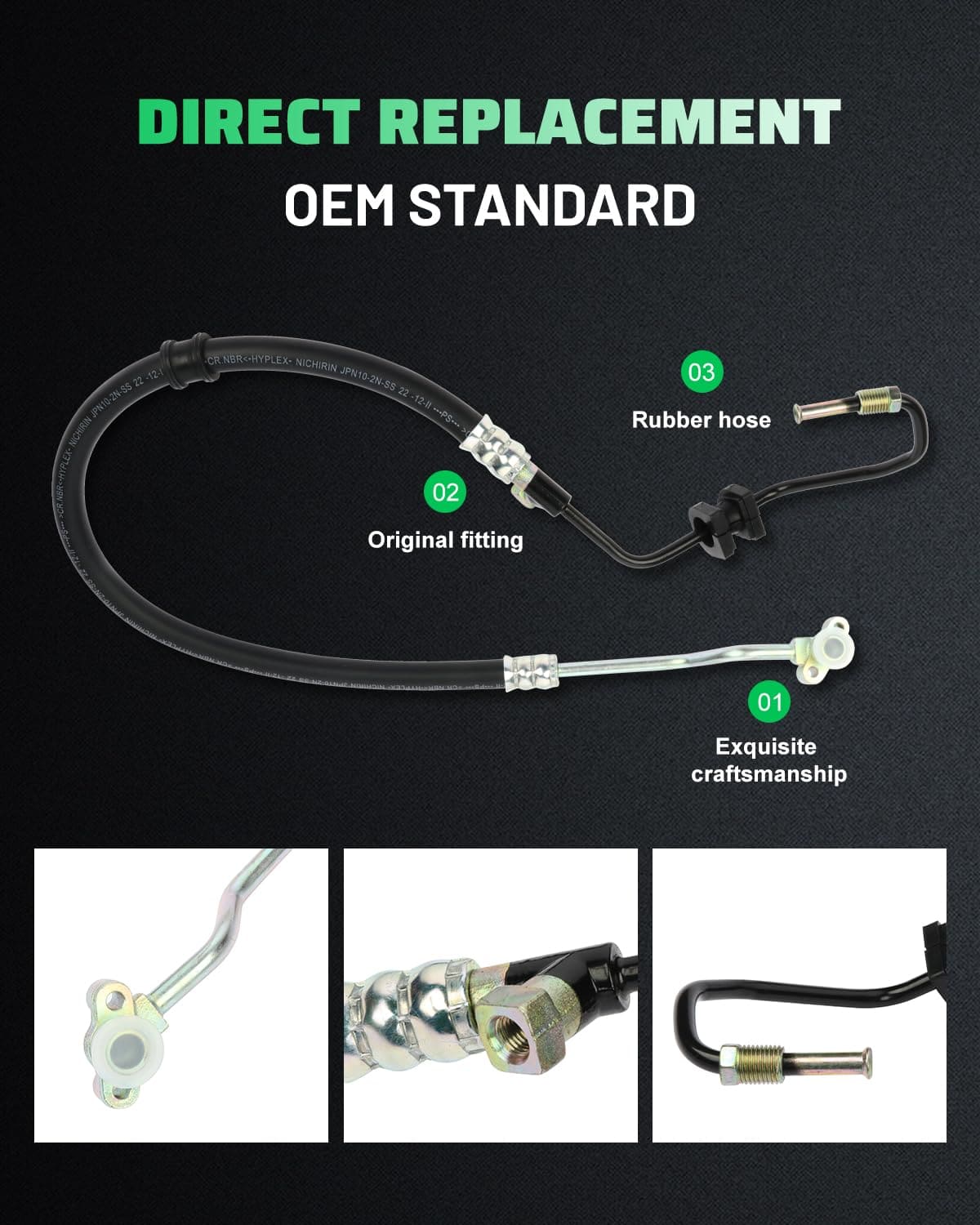 Manguera de presión de la dirección SCITOO, ensamblaje de - Imagen 3