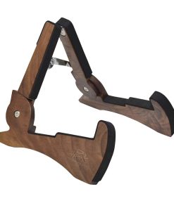 Soporte de Guitarra Acústica PUNK de Madera de Nogal Negro