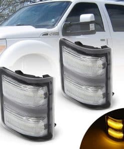 Luz intermitente LED de marcador de espejo lateral para