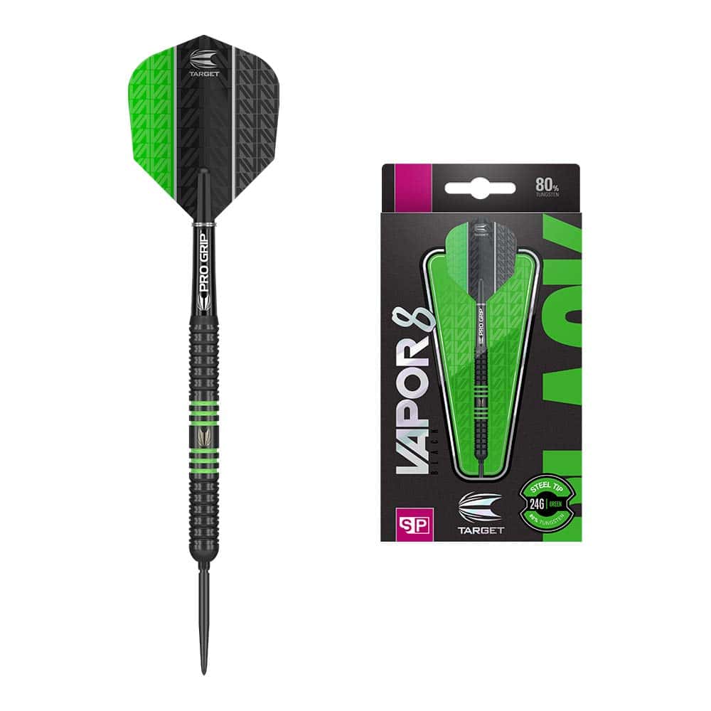 Juego de Dardos Target Vapor 8 Negro Verde 24G 80%