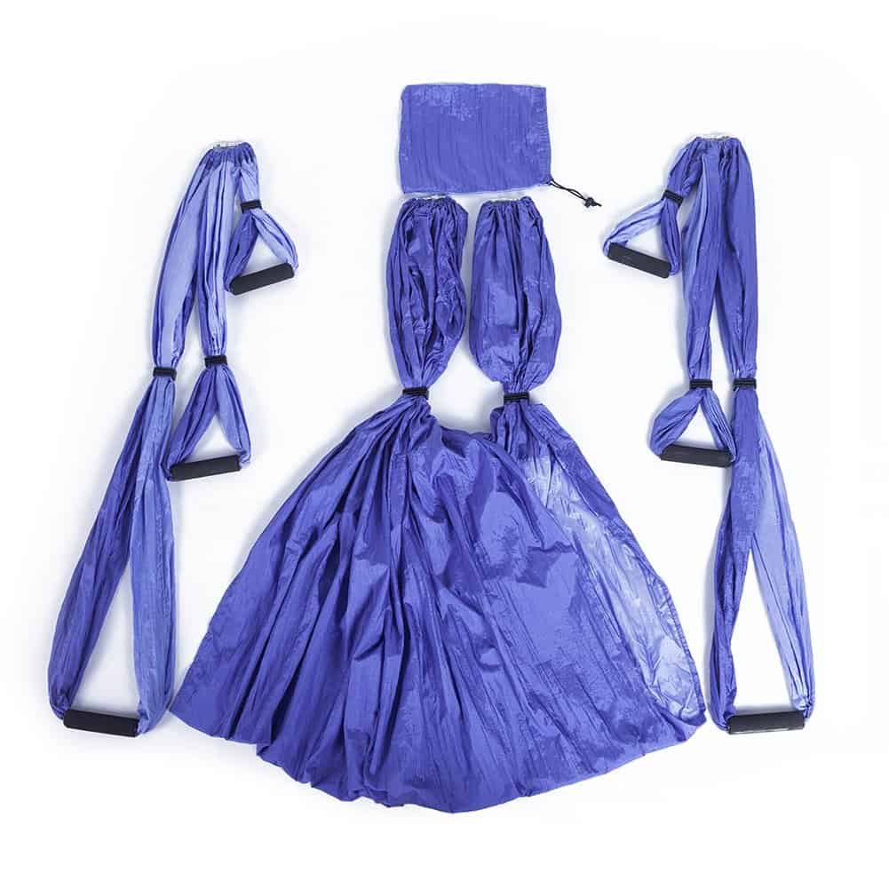 Set de Columpio de Yoga Aéreo Trapecio -Morado Mixto - Imagen 6