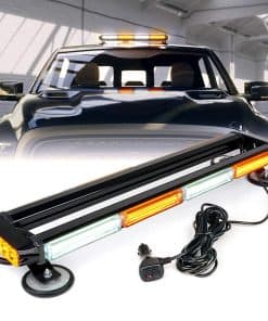 Barra de luz estroboscópica LED COB blanco ámbar de Xprite