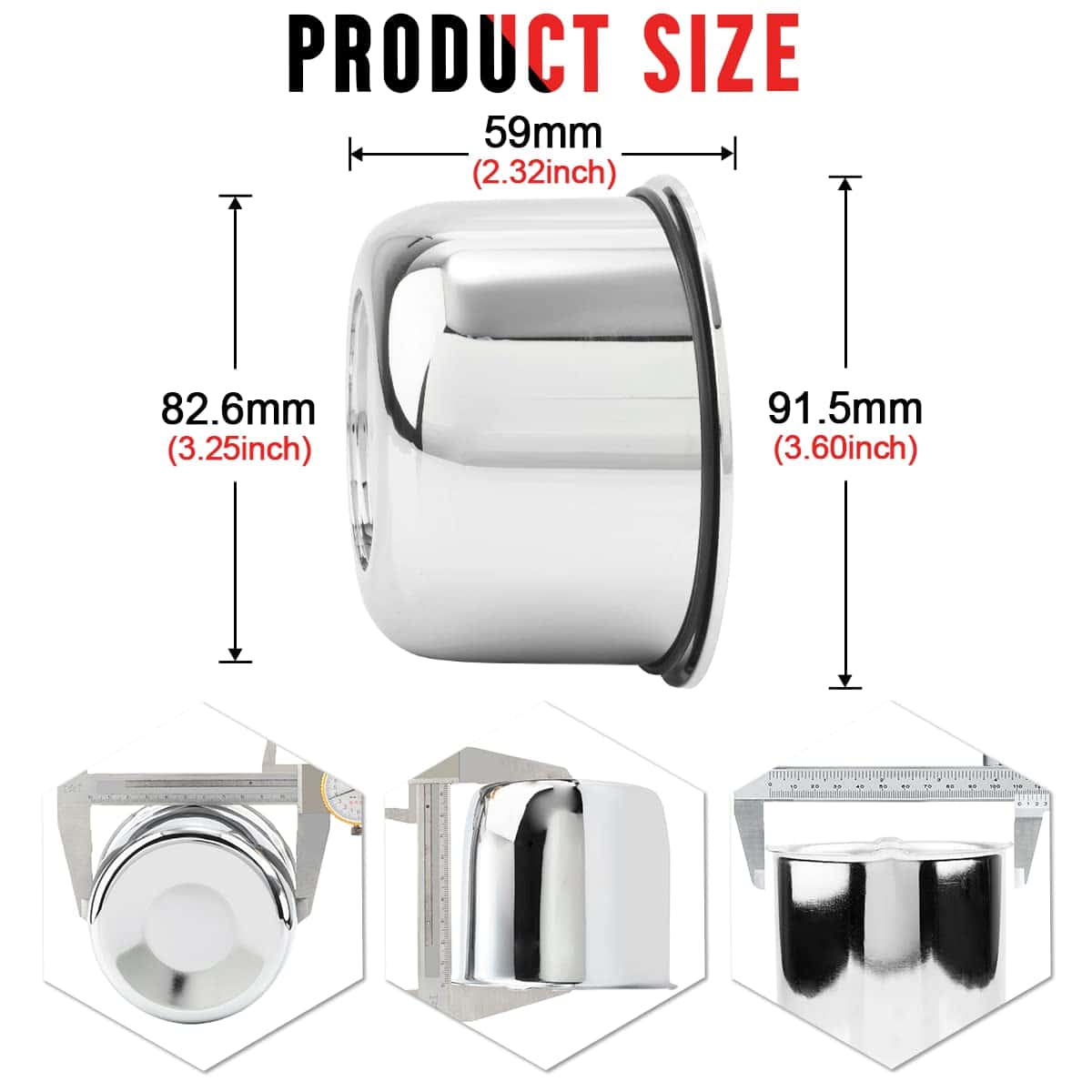 Centros de llanta de 3.25 pulgadas de RTRHINOTUNING - Imagen 3