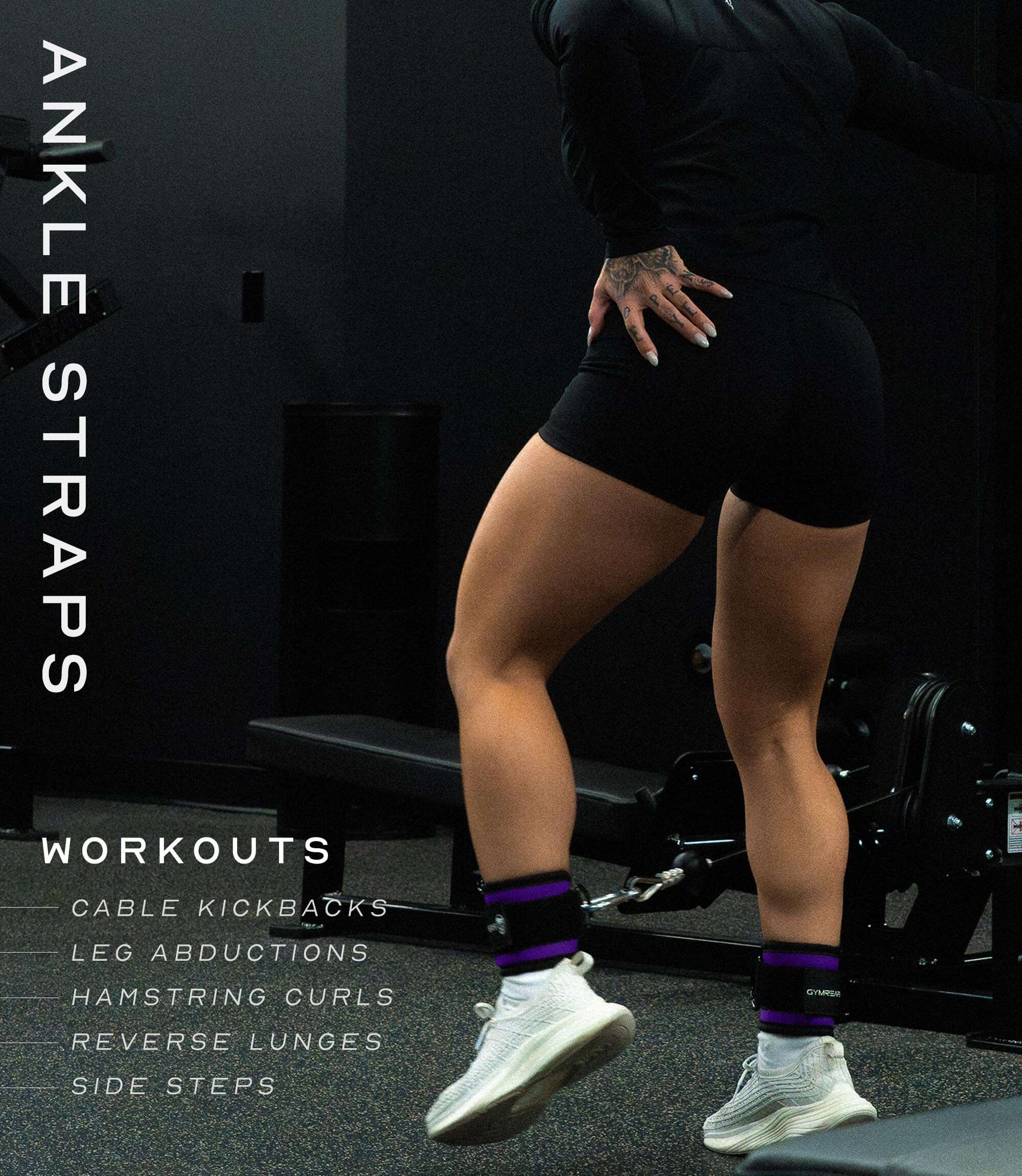 Correas de Tobillo Gymreapers (Par) Para Kickbacks en - Imagen 7